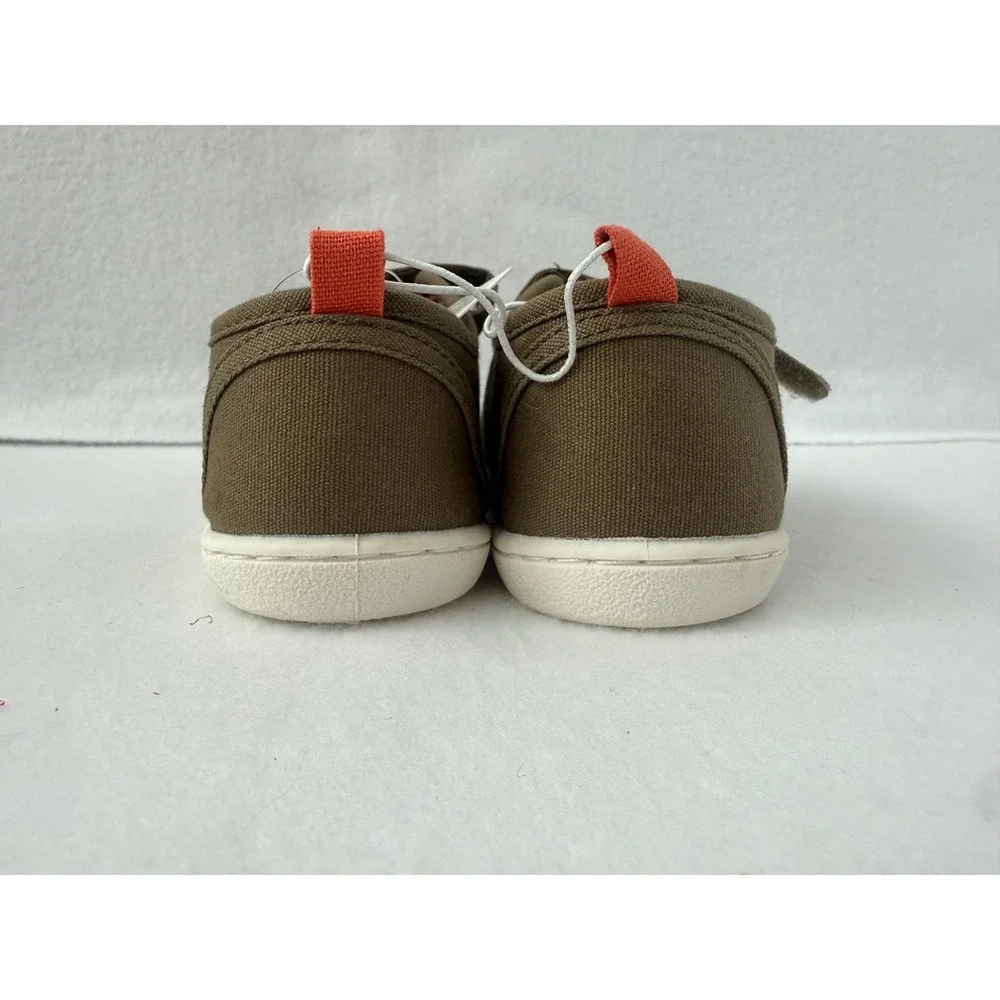 NWT Jumping Beans Olive‎ Green Canvas Shoes Toddler Size 10